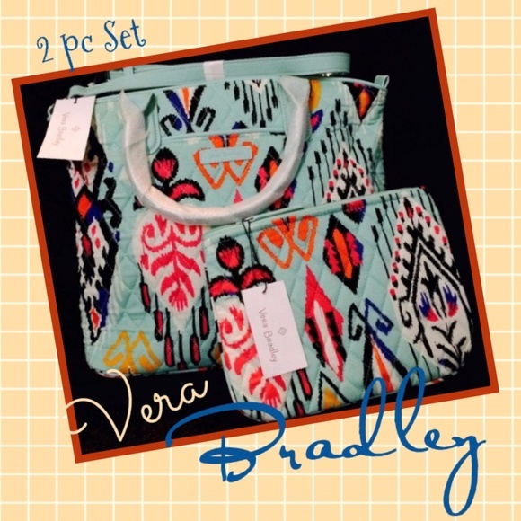 Vera Bradley Casual Satchel w/Cosmetic bag - Picture 2 of 5